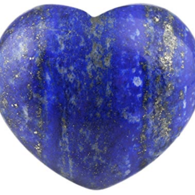 Lapis Lazuli Puffy Hearts - Medium