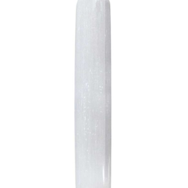 Selenite (Satin Spar Gypsum) Massage Wand Point - 5"