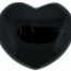Black Obsidian Puffy Hearts - Medium