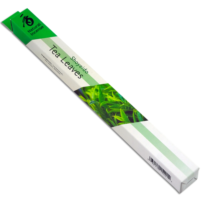 Tea Leaves Natural Incense - 35 Sticks, 18g - Shoyeido