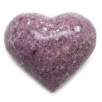 Lepidolite Puffy Hearts - Medium