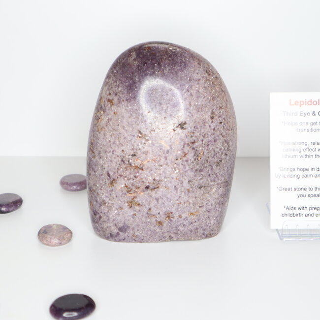 Lepidolite (Purple Mica) Free Form - Medium (4")