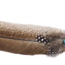 Dark Brown and Black Polka Dot Smudge/Sage Turkey Feather with Turquoise Bead (10-12")