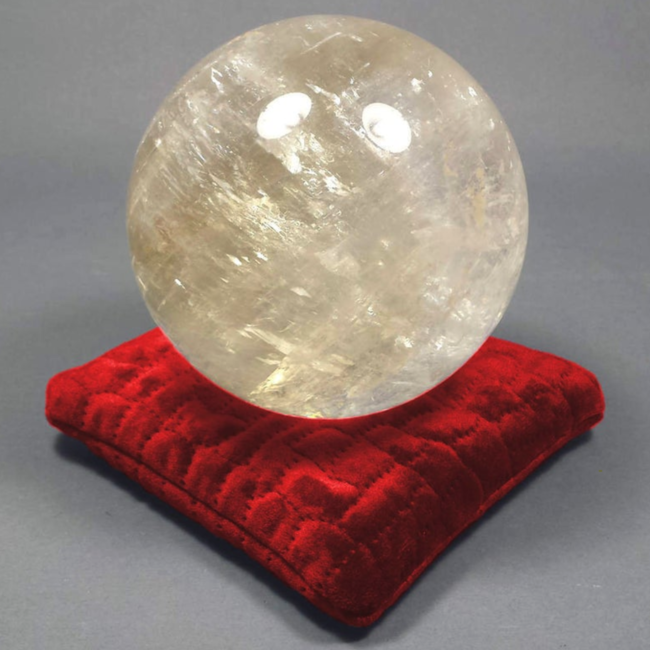 Red Velvet Crystal Pillow - Small