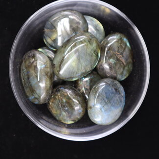 Labradorite Palm Pillow Pocket Stone -Large