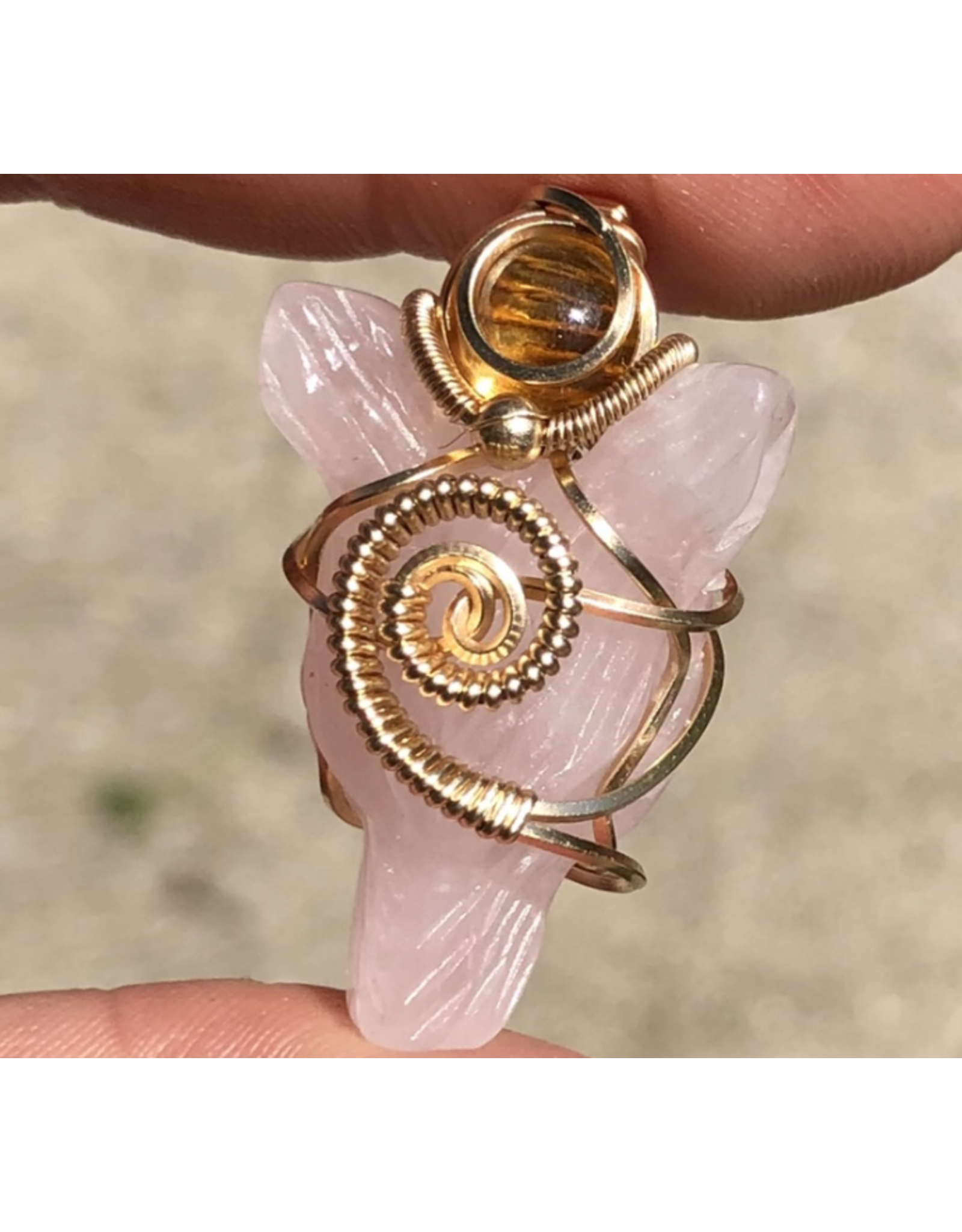 rose quartz amulet