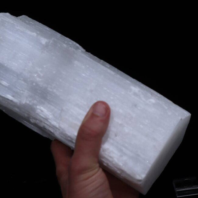 Selenite (Satin Spar Gypsum) Charging Logs Sticks Wands - 18" Large - Rough Raw Natural
