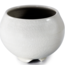 Incense Stick Burner Holder - Ivory White Ceramic Bowl - Ash