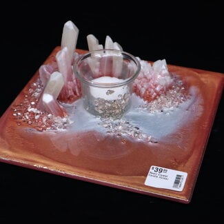 Resin Crystal Candle Plate #6