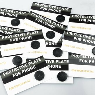 Shungite Cell Phone EMF Blocker Tab Sticker Protective Plate Biofeild 5G Radiation Protection