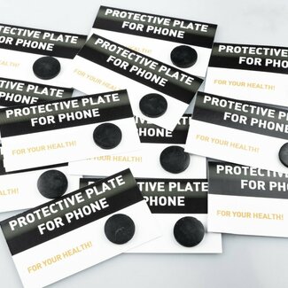 Shungite Cell Phone EMF Blocker Tabs Sticker Protective Plate Biofeild 5G Radiation Protection