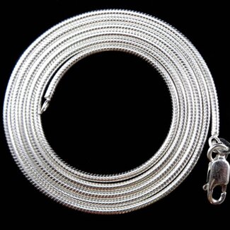 Necklaces - 18" Snake Chain (Silver Plated) - Pendants