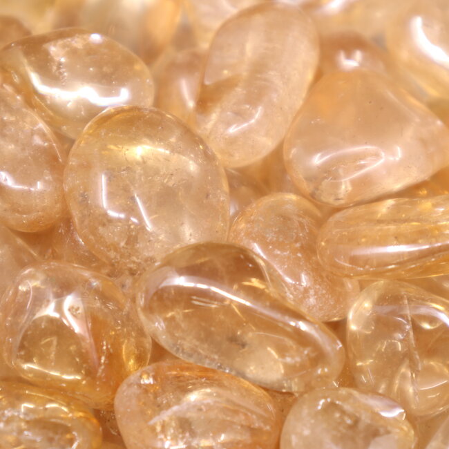 Orange (Sunset) Aura Clear (Crystal) Quartz - Tumbled