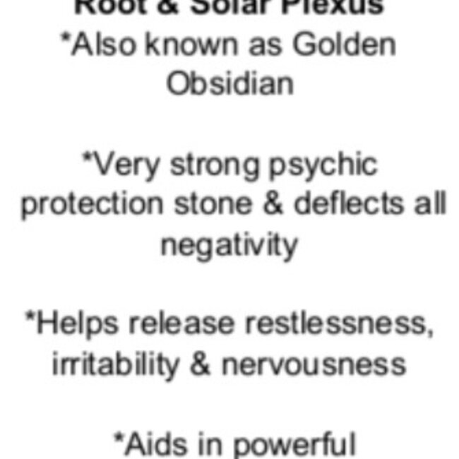 Goldsheen (Gold Sheen Golden) Obsidian - Tumbled