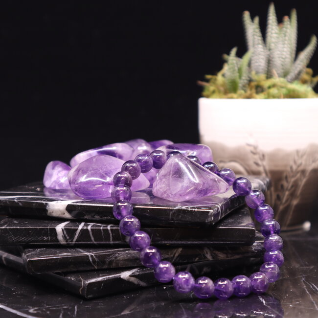 Amethyst Bracelets - 8mm