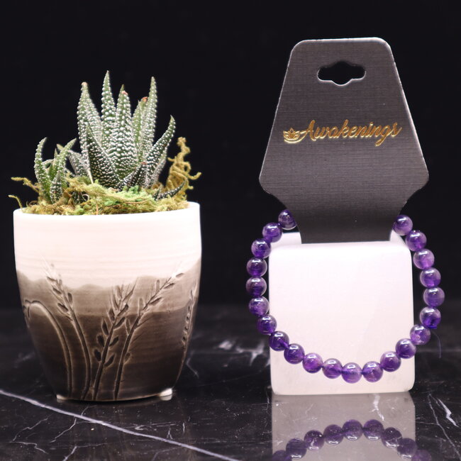 Amethyst Bracelets - 8mm
