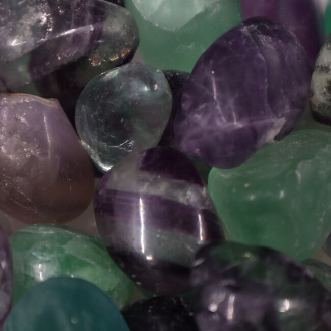 Rainbow Fluorite - Tumbled