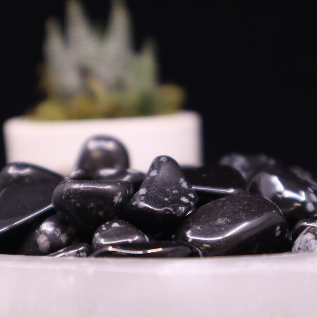 Snowflake Obsidian - Tumbled