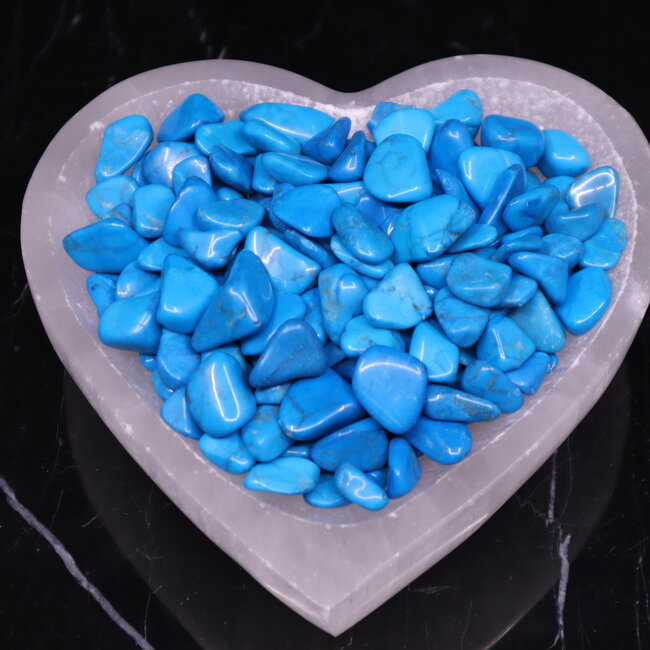 Blue Howlite (Magnesite) - Tumbled