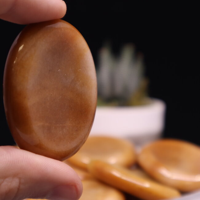 Moonstone Worry Stones - Large Oval