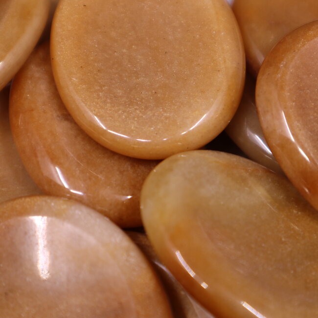 Multi Assorted Moonstone Worry (Thumb Fidget Relaxation Pocket) Stones - Large Oval