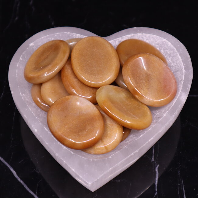 Multi Assorted Moonstone Worry (Thumb Fidget Relaxation Pocket) Stones - Large Oval