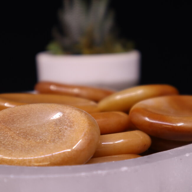 Multi Assorted Moonstone Worry (Thumb Fidget Relaxation Pocket) Stones - Large Oval