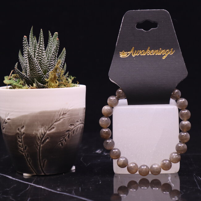 Black Moonstone Bracelets - (7 - 9mm)