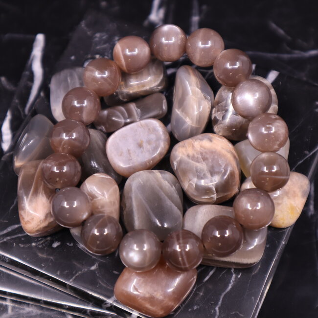 Black Moonstone Bracelets - 10mm