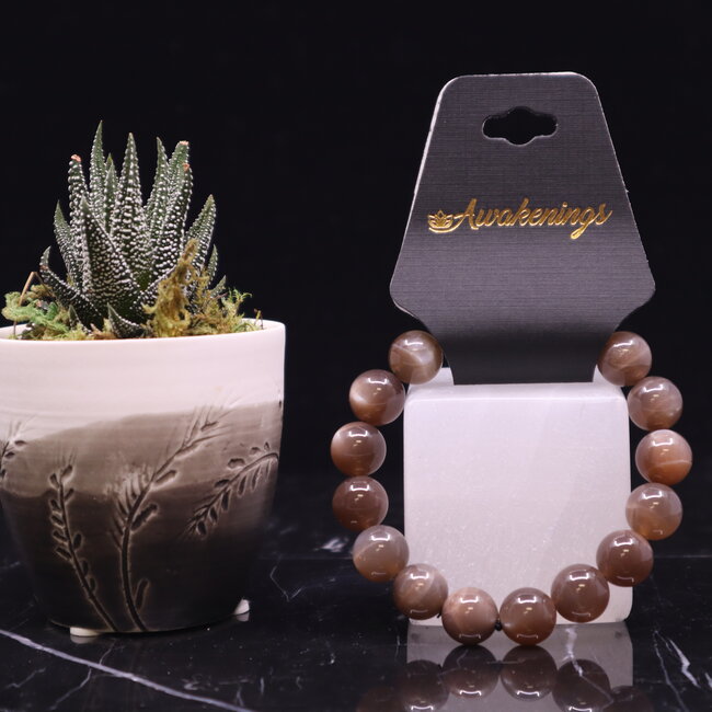 Black Moonstone Bracelets - 10mm
