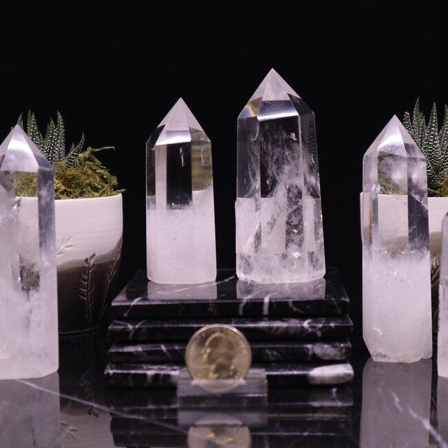 Clear (Crystal) Quartz Towers Points Generators - Medium (2-3")