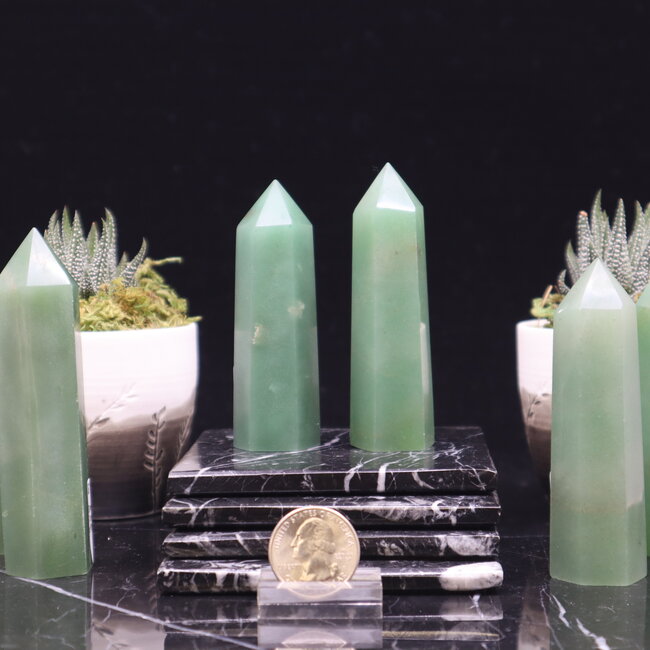 Green Aventurine Tower Point -Medium (3-4")