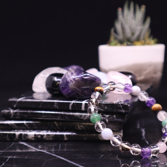 Assorted Multi Gemstone Bracelets - 8mm Chakra Crystal