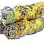 White Sage & Sunflower Floral Bundle Smudge Stick   - 4"