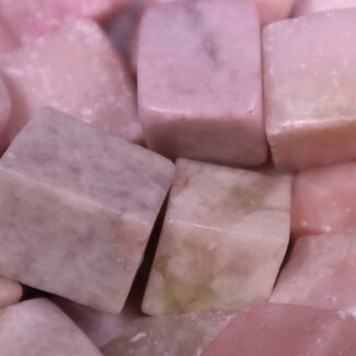 Pink Opal Cubes 1"