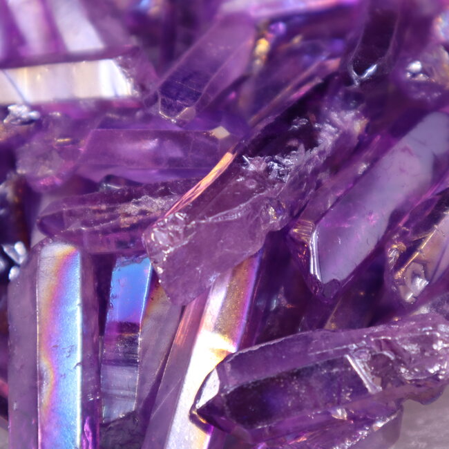 Purple Aura Quartz Points - Small Indigo Tanzan - Rough Raw