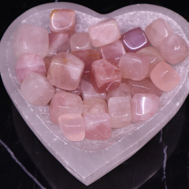 Rose Quartz Cubes Blocks 1"
