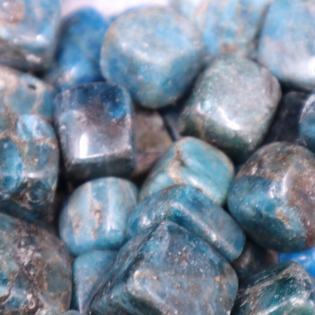 Blue Apatite Cubes 1"