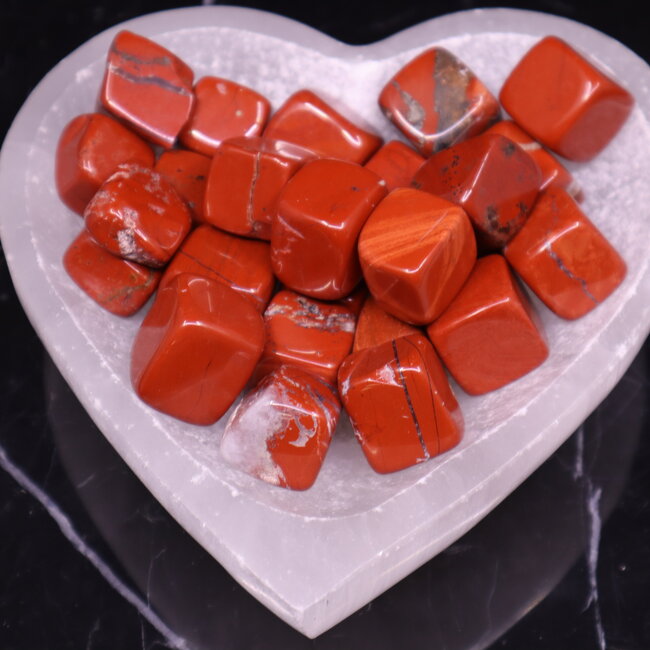 Red Jasper Cubes 1"