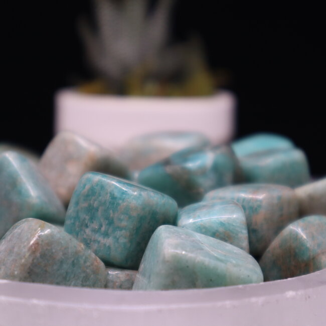 Amazonite Cubes 1"