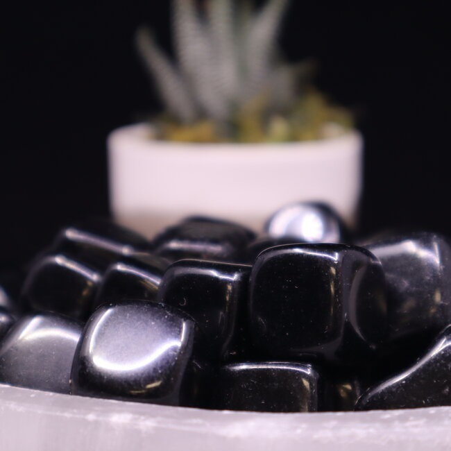 Black Obsidian Cubes 1"