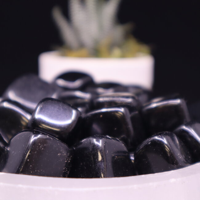 Black Obsidian Cubes 1"