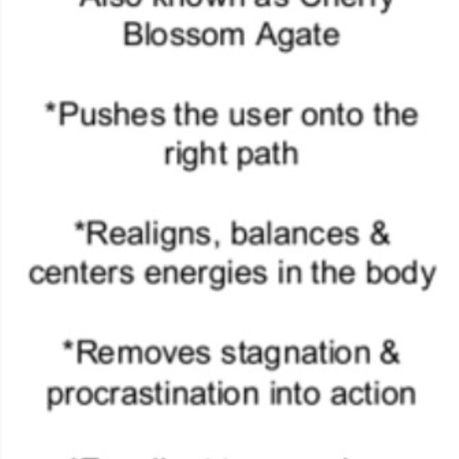 Flower Agate (Cherry Blossom) Cubes 1"