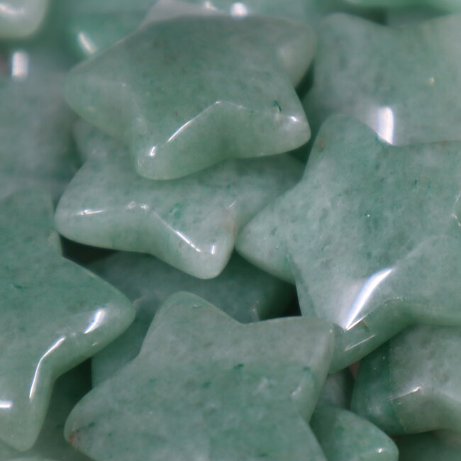 Green Aventurine Stars - Medium