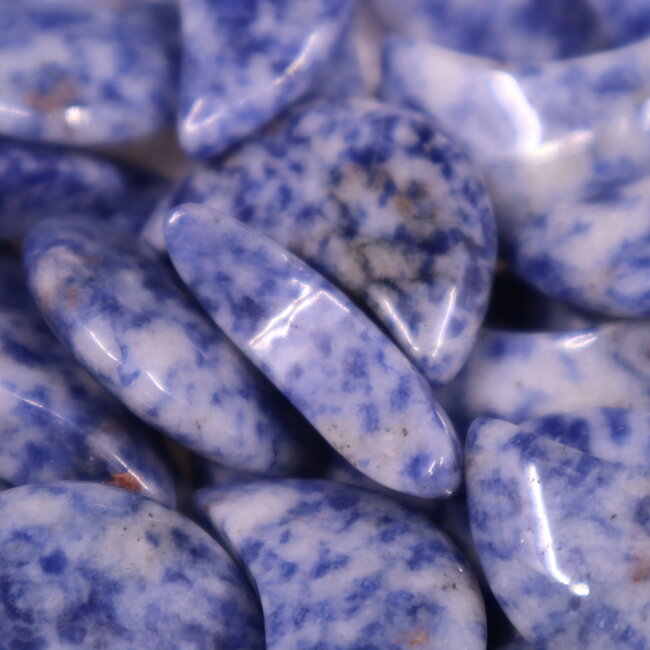 Sodalite Crescent Moon - Medium (Blue Spot)