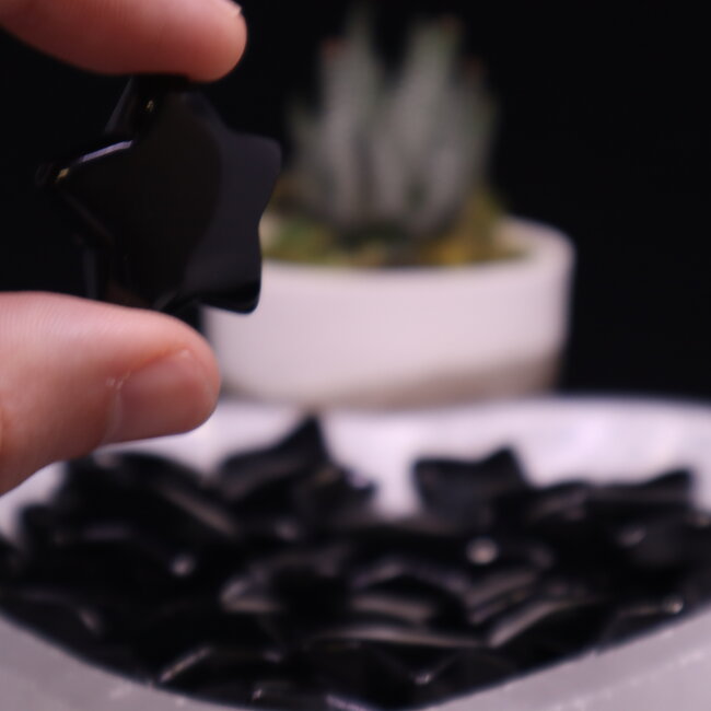 Black Obsidian Star - Medium