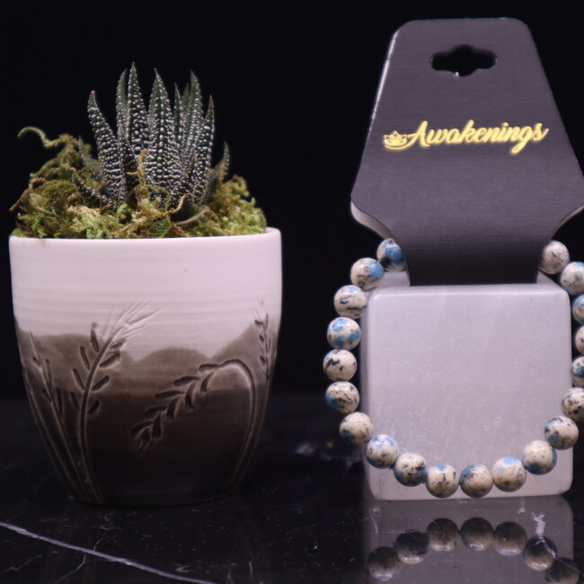 K2 with Azurite Bracelets - 8mm