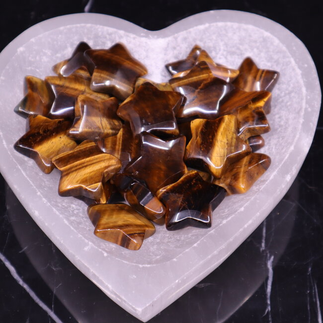 Gold Tigers Eye Stars - Medium