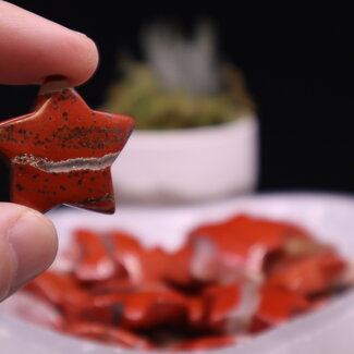 Red (Chestnut) Jasper Stars - Medium