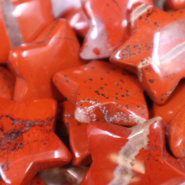 Red (Chestnut) Jasper Stars - Medium